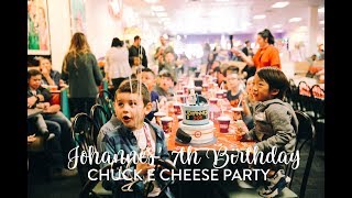 CHUCK E CHEESE BIRTHDAY PARTY  | Johannes Turns 7 | VLOG 5