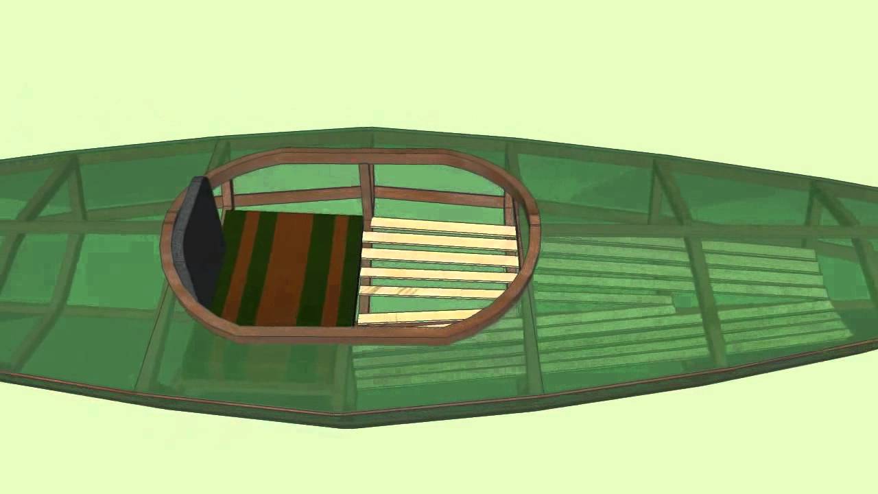Skin On Frame Kayak - Sketchup Animation - YouTube