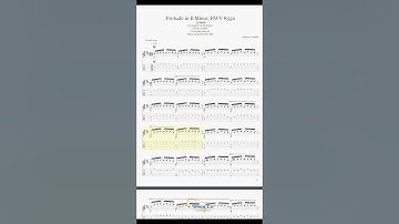 Prelude in B Minor, BWV 855a (J.S.Bach) Classical Guitar Arrangement