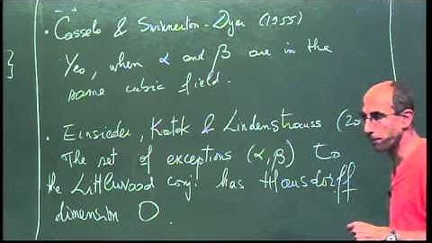 2nd Workshop on Combinatorics, Number Theory and Dynamical Systems - Yann Bugeaud