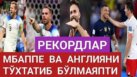 Angliya - Senegal 3:0 Fransiya - Polsha 3:1 Jahon ...