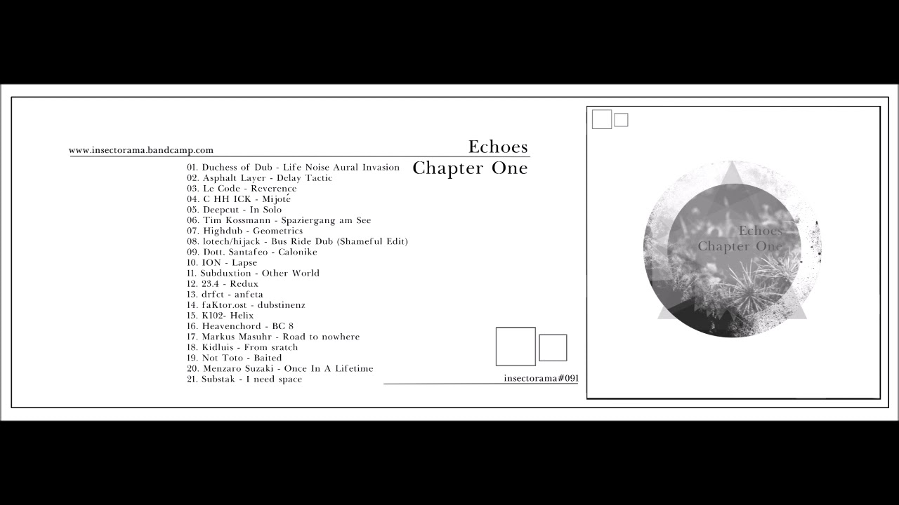 The Echoes Chapter One Compilation by Various Artists - Insectorama