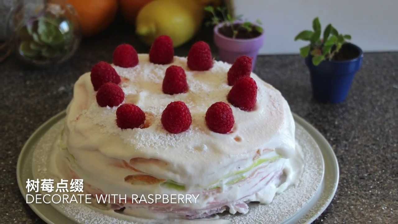 Rainbow Crepe Cake, tasty! 彩虹千层蛋糕!