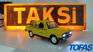 Murat 131 T Stop Etiket Taksi | Scale 1/36 | Diecast Model Araba Resimi