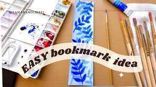 Make your own floral bookmark - Easy painting tutorial