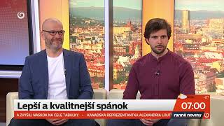 TV JOJ | Ranné noviny | Lepší kvalitnejší spánok | fyzioterapeut Csaba Csolti a vedec Tomáš Eichler