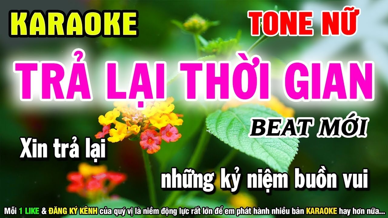 TRẢ LẠI THỜI GIAN Karaoke Tone Nữ Beat Chuẩn Dễ Hát - Karaoke Organ Anh Quân