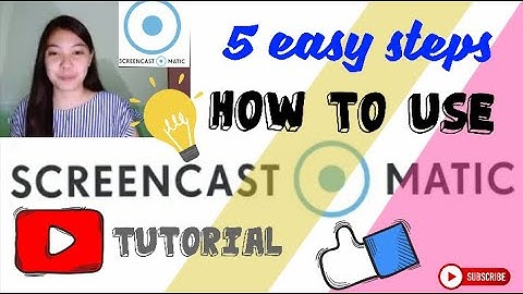 HOW TO USE SCREENCAST-O-MATIC TUTORIAL ‖ Paano gamitin ang Screencast-O-Matic?
