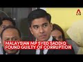 Former malaysian minister syed saddiq found guilty of graft handed jail sentence