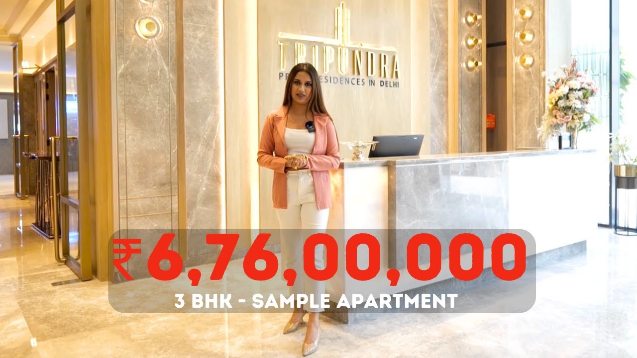 🔥 ₹6,76,00,000 👠 3 BHK (2600 sq ft) Sample Flat - TARC Tripundra Delhi ✈️ 5 mins 🌹 Luxury Home Tour