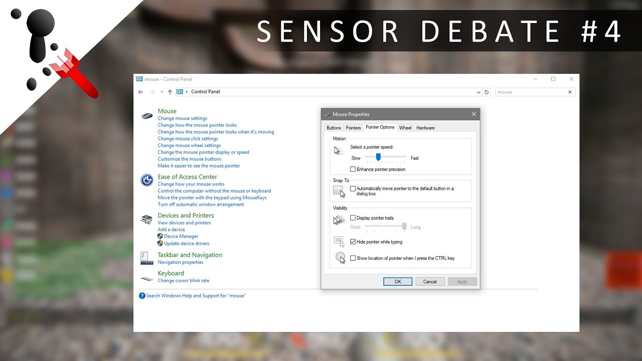 The Great Sensor Debate -4- Windows Sensitivity - YouTube