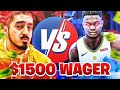 I Challenged TYCENO to a $1500 WAGER on NBA 2K20! I Made Them Switch Builds???