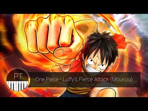 One Piece  - Luffy's Fierce Attack Piano Tutorial