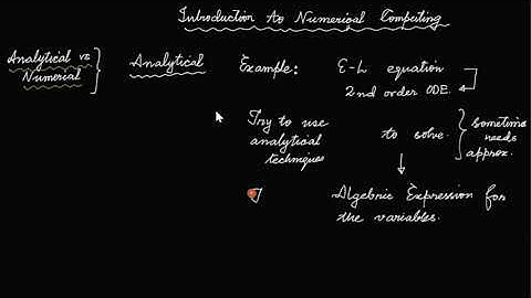 Lecture 1: Introduction to numerical Computing.