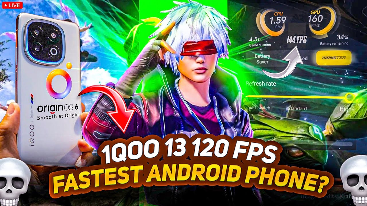 Fastest Android Phone?🤯 iQOO 13 120FPS Performance Test After 7 months🔥 With Fps METER