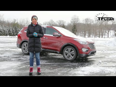 2014 Hyundai Santa Fe Snowy & Ice Drive & Review