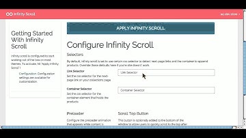 Ajax Infinity Scroll Shopify