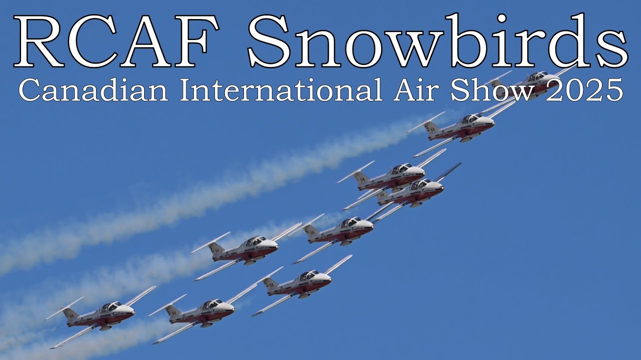RCAF Snowbirds in 4K 60fps - Canadian International Air Show - 2025-08-31.