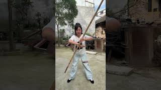 有人说一看就会一学就废了 ，自学棍子的农村小媳妇。