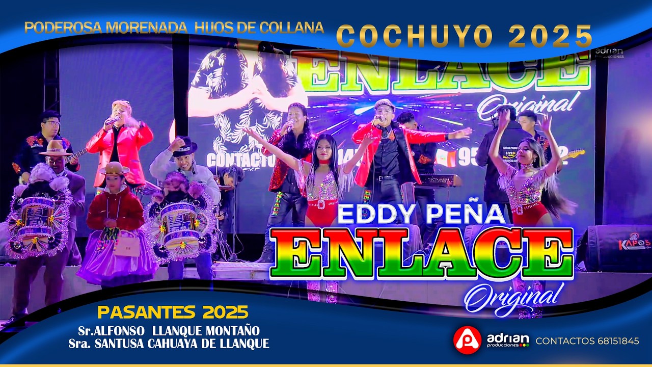 EDDY PEÑA ENLACE - EN VIVO 2025PODEROSA MORENADA HIJOS DE  COLLANA-COCHUYO