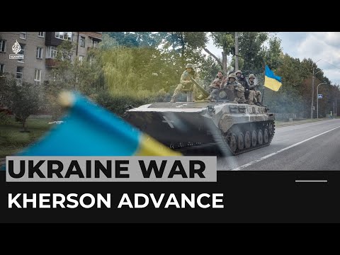 Ukrainian forces advance southward, mirroring success in the east