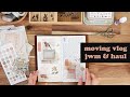 a moving vlog, journaling session & amandarachlee stationery haul