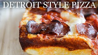 How To Make Crispy &amp; Chewy Detroit Style Pizza (In 8x10 Rectangular LloydPans Pizza Pan)