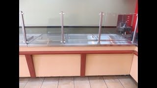 Wasserstrom 86 Custom Three Door Refrigerated Pizza Prep Makeline.