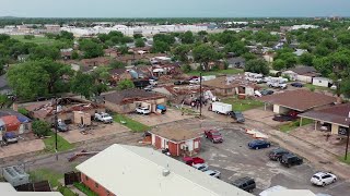 Celebrity Abilene storm damage drone video Wealth