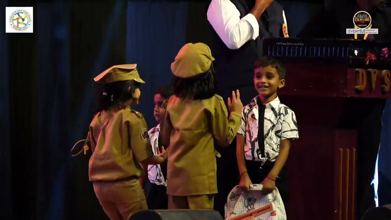 LKG kids rocked the stage with their energetic Chor Police dance performance in Annual Day function
