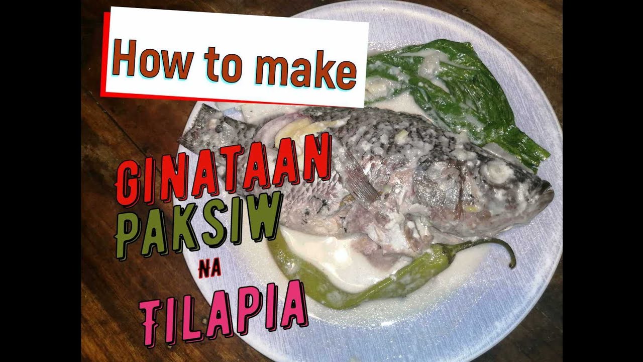 How to make Ginataan paksiw na tilapia YouTube