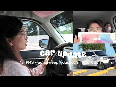 September Vlog: car update • 1st PMS • autosweep and DDPAI dashcam install on my Suzuki S-presso