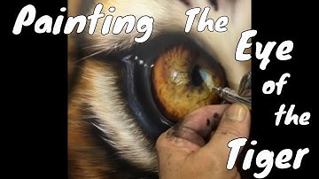 How to paint the eye of the tiger! An airbrush tutorial Part1