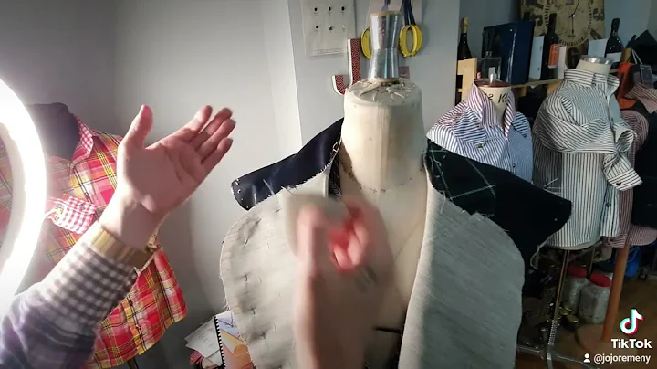 draping a tailored jacket collar.With fashion designer, bespoke tailor and educator Jojo Remeny