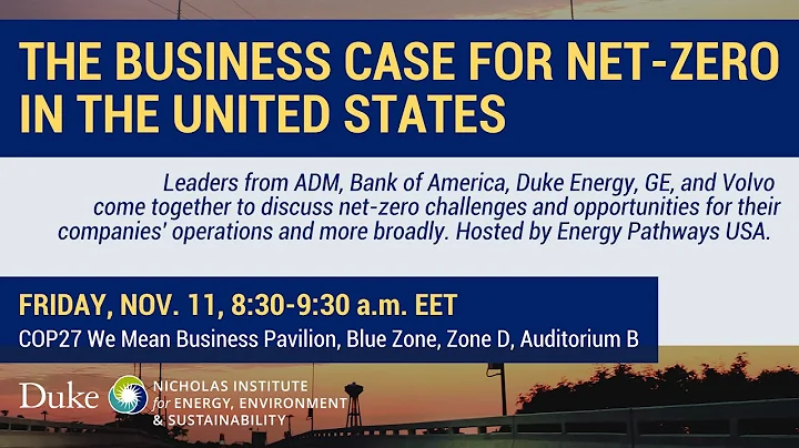 The Business Case for Net-Zero in the United States