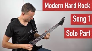 E-Gitarre lernen - Modern Hard Rock Song 1 - Solo Part | Guitar Master Plan - Gitarre Songs
