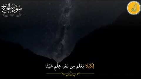 اداء خاشع من سورة الحج للشيخ عبد الوهاب الطنطاوي
