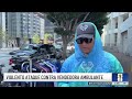 Video: violento ataque contra vendedora ambulante en Los Ángeles