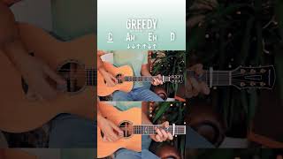 Greedy Tate McRae Guitar Tutorial // Greedy Guitar Lesson