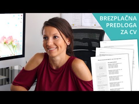 Brezplačna predloga za CV in kako jo uporabiti