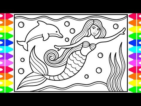 how-to-draw-a-mermaid-princess-for-kids-ππππ¬mermaid-princess-drawing-and-coloring-pages-for-kids