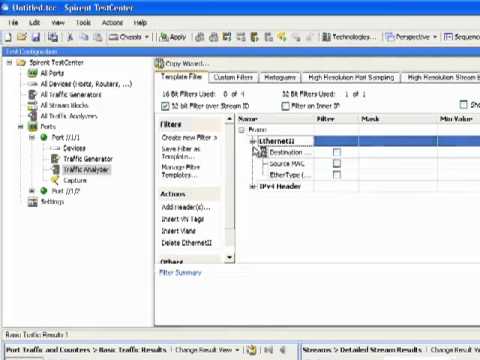 Spirent TestCenter Packet Generator/Analyzer (PGA)