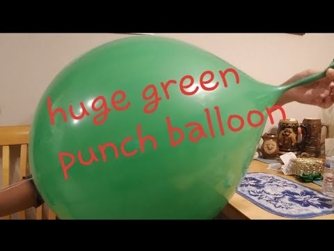 Blow to Pop Punch Green Balloon #BlowtoPop #GreenPunchBalloon - YouTube