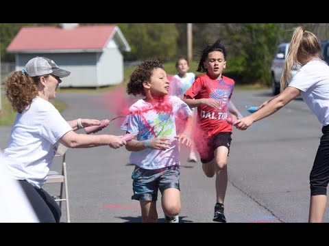 Color fun run at Cohutta Elementary School