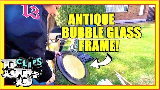 WE FOUND AN ANTIQUE BUBBLE-GLASS FRAME AT THIS GARAGE SALE! screenshot 1