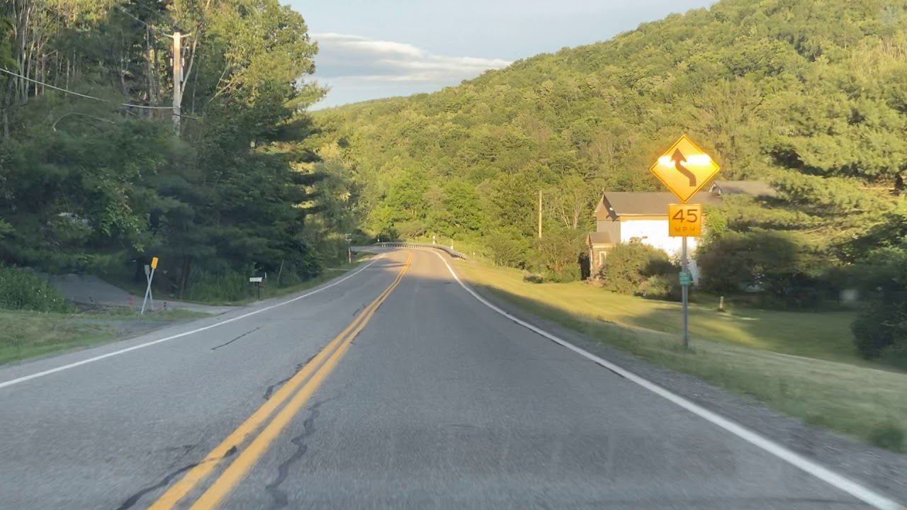 Driving through rural New York area YouTube