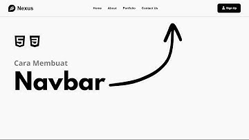 Bagaimana cara membuat Navbar Sederhana hanya dengan HTML & CSS | Step by Step