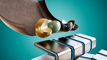 PacMan 3D Marble Run Softbody Simulation | Who is Faster w Jelly PacMan?