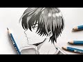 How to Draw SIDE VIEW Anime Boy (Anime Drawing Tutorial)