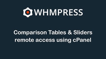 Comparison Tables & Sliders - WHMpress Addon